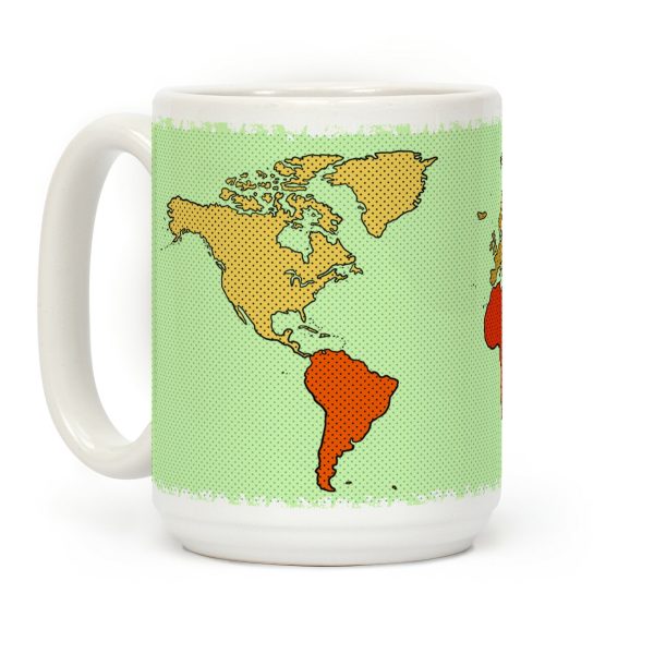 Wanderlust World Map Coffee Mug Wanderlust World Map Coffee Mug