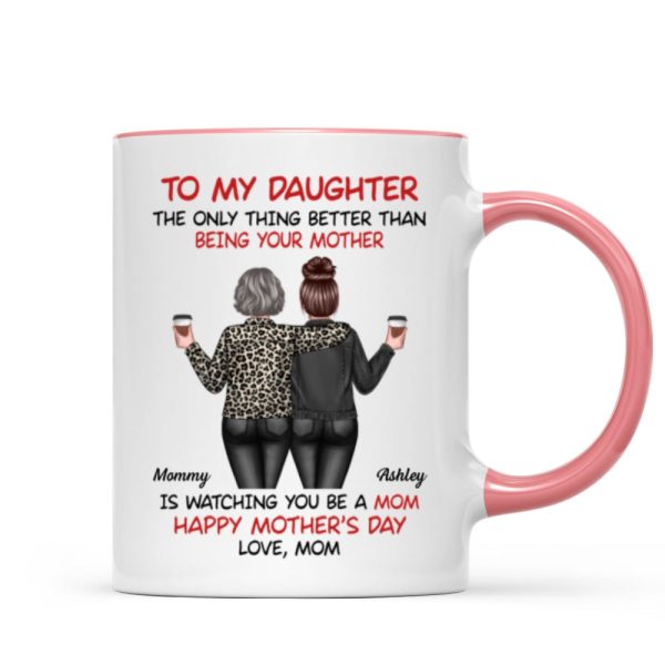 Watching My Daughter Being a Mom Personalized Mug, Heartfelt 2025 Gift For Daughter Watching My Daughter Being a Mom Personalized Mug, Heartfelt 2025 Gift For Daughter
