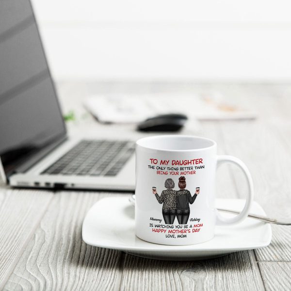 Watching My Daughter Being a Mom Personalized Mug, Heartfelt 2025 Gift For Daughter Watching My Daughter Being a Mom Personalized Mug, Heartfelt 2025 Gift For Daughter