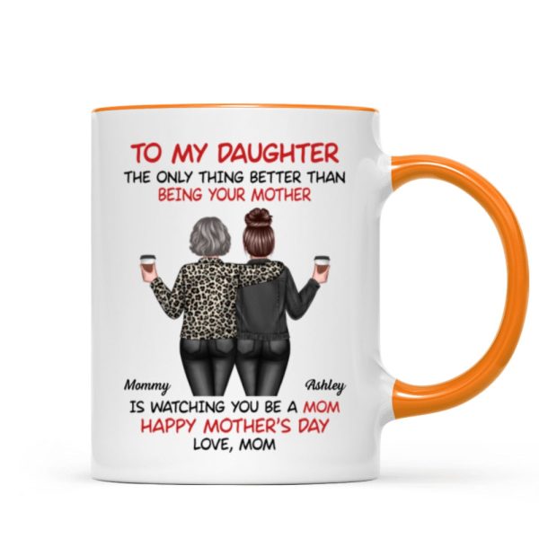 Watching My Daughter Being a Mom Personalized Mug, Heartfelt 2025 Gift For Daughter Watching My Daughter Being a Mom Personalized Mug, Heartfelt 2025 Gift For Daughter