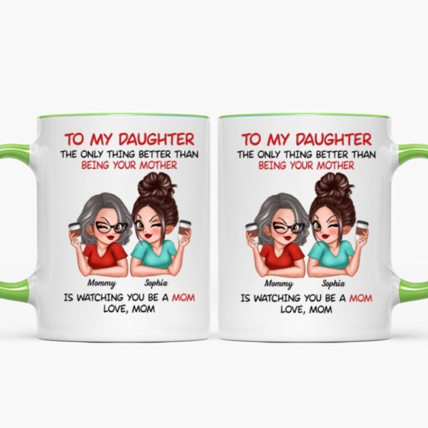 Watching You Be A Mom - Personalized Mug - Heartfelt Gift For Daughter Watching You Be A Mom - Personalized Mug - Heartfelt Gift For Daughter