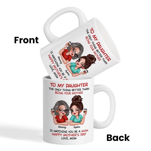 Watching You Be A Mom - Personalized Mug - Heartfelt Gift For Daughter Watching You Be A Mom - Personalized Mug - Heartfelt Gift For Daughter