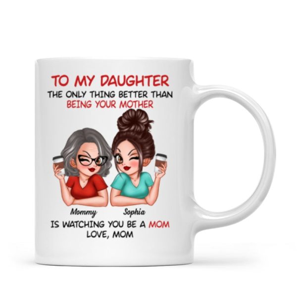 Watching You Be A Mom - Personalized Mug - Heartfelt Gift For Daughter Watching You Be A Mom - Personalized Mug - Heartfelt Gift For Daughter