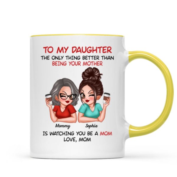 Watching You Be A Mom - Personalized Mug - Heartfelt Gift For Daughter Watching You Be A Mom - Personalized Mug - Heartfelt Gift For Daughter