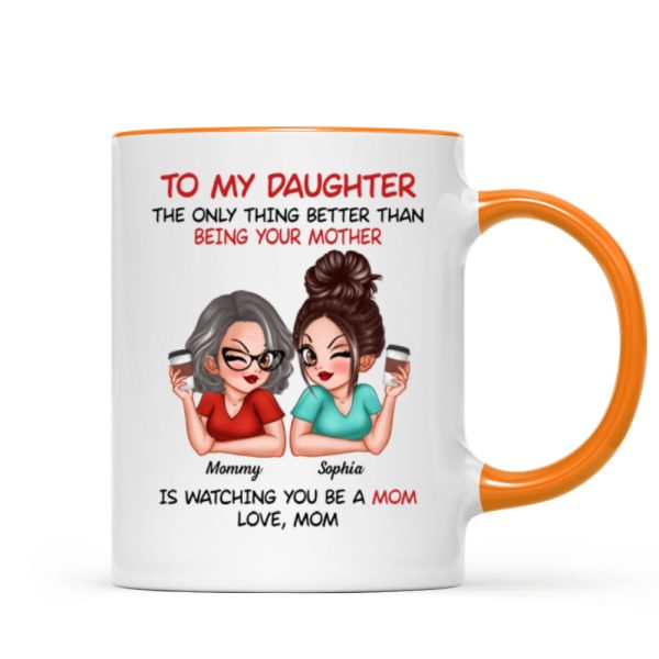 Watching You Be A Mom - Personalized Mug - Heartfelt Gift For Daughter Watching You Be A Mom - Personalized Mug - Heartfelt Gift For Daughter