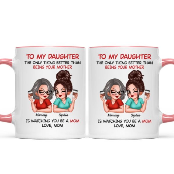 Watching You Be A Mom - Personalized Mug - Heartfelt Gift For Daughter Watching You Be A Mom - Personalized Mug - Heartfelt Gift For Daughter