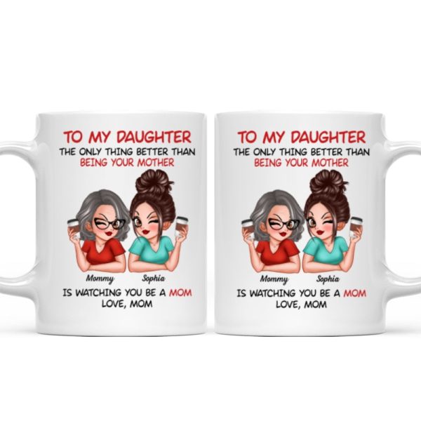 Watching You Be A Mom - Personalized Mug - Heartfelt Gift For Daughter Watching You Be A Mom - Personalized Mug - Heartfelt Gift For Daughter