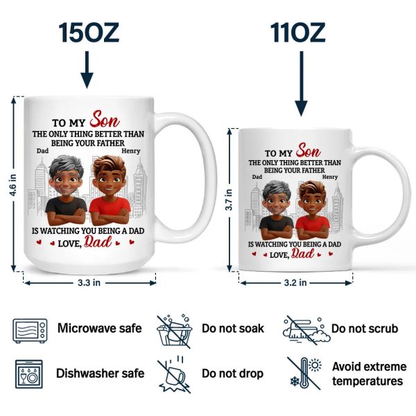 Watching You Being A Mom Dad To Daughter - Personalized Mug Watching You Being A Mom Dad To Daughter - Personalized Mug