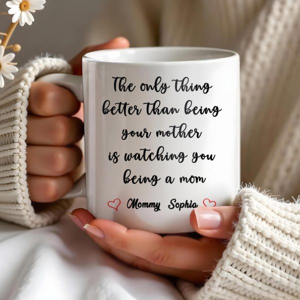 Watching You Being A Mom Heartfelt Quote Mug - Personalized Custom Coffee Mug - MOM035_MG Watching You Being A Mom Heartfelt Quote Mug - Personalized Custom Coffee Mug - MOM035_MG