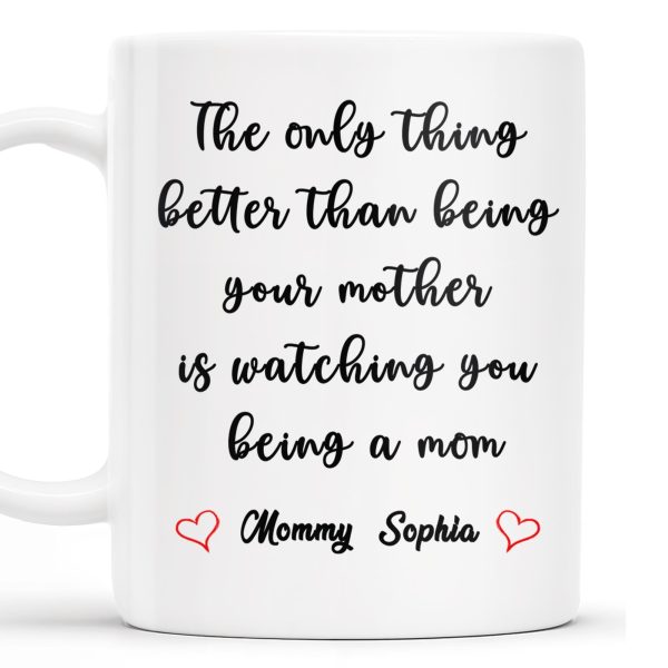 Watching You Being A Mom Heartfelt Quote Mug - Personalized Custom Coffee Mug - MOM035_MG Watching You Being A Mom Heartfelt Quote Mug - Personalized Custom Coffee Mug - MOM035_MG