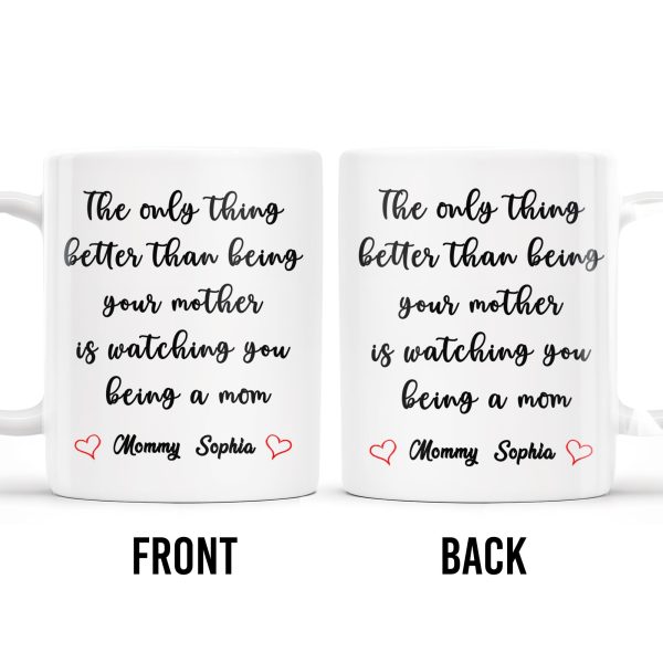 Watching You Being A Mom Heartfelt Quote Mug - Personalized Custom Coffee Mug - MOM035_MG Watching You Being A Mom Heartfelt Quote Mug - Personalized Custom Coffee Mug - MOM035_MG