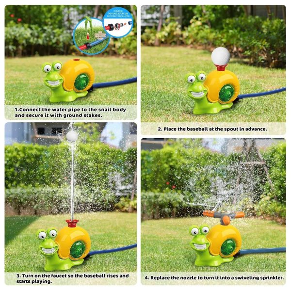 Water Sprinkler Baseball Toy Water Sprinkler Baseball Toy