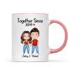 Watercolor Couple Gift For Him Gift For Her Personalized Mug