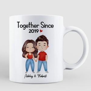 Watercolor Couple Gift For Him Gift For Her Personalized Mug