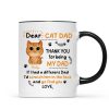 Watercolor Cute Cats Dear Cat Dad Thank You Gift For Cat Dad Cat Lovers Personalized Mug Watercolor Cute Cats Dear Cat Dad Thank You Gift For Cat Dad Cat Lovers Personalized Mug