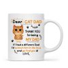 Watercolor Cute Cats Dear Cat Dad Thank You Gift For Cat Dad Cat Lovers Personalized Mug Watercolor Cute Cats Dear Cat Dad Thank You Gift For Cat Dad Cat Lovers Personalized Mug