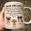 Watercolor Cute Dogs Dear Dog Dad Gift Personalized Mug Watercolor Cute Dogs Dear Dog Dad Gift Personalized Mug