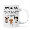 Watercolor Cute Dogs Dear Dog Dad Gift Personalized Mug Watercolor Cute Dogs Dear Dog Dad Gift Personalized Mug