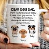 Watercolor Cute Dogs Dear Dog Dad Gift Personalized Mug Watercolor Cute Dogs Dear Dog Dad Gift Personalized Mug