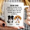 Watercolor Cute Dogs Dear Dog Dad Thank You XOXO Personalized Mug Watercolor Cute Dogs Dear Dog Dad Thank You XOXO Personalized Mug