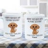 Watercolor Cute Dogs Happy Mother's Day Human Servant Personalized Mug, Gift For Dog Mom, Dog Lovers Watercolor Cute Dogs Happy Mother's Day Human Servant Personalized Mug, Gift For Dog Mom, Dog Lovers