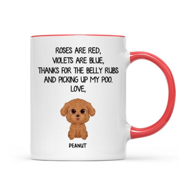 Watercolor Cute Dogs Roses Are Red Violets Are Blue Gift For Dog Lovers Personalized Mug Watercolor Cute Dogs Roses Are Red Violets Are Blue Gift For Dog Lovers Personalized Mug