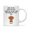 Watercolor Cute Dogs Roses Are Red Violets Are Blue Gift For Dog Lovers Personalized Mug Watercolor Cute Dogs Roses Are Red Violets Are Blue Gift For Dog Lovers Personalized Mug