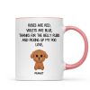 Watercolor Cute Dogs Roses Are Red Violets Are Blue Gift For Dog Lovers Personalized Mug Watercolor Cute Dogs Roses Are Red Violets Are Blue Gift For Dog Lovers Personalized Mug