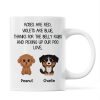 Watercolor Cute Dogs Roses Are Red Violets Are Blue Gift For Dog Lovers Personalized Mug Watercolor Cute Dogs Roses Are Red Violets Are Blue Gift For Dog Lovers Personalized Mug