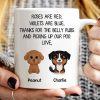 Watercolor Cute Dogs Roses Are Red Violets Are Blue Gift For Dog Lovers Personalized Mug Watercolor Cute Dogs Roses Are Red Violets Are Blue Gift For Dog Lovers Personalized Mug