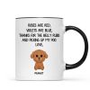 Watercolor Cute Dogs Roses Are Red Violets Are Blue Gift For Dog Lovers Personalized Mug Watercolor Cute Dogs Roses Are Red Violets Are Blue Gift For Dog Lovers Personalized Mug