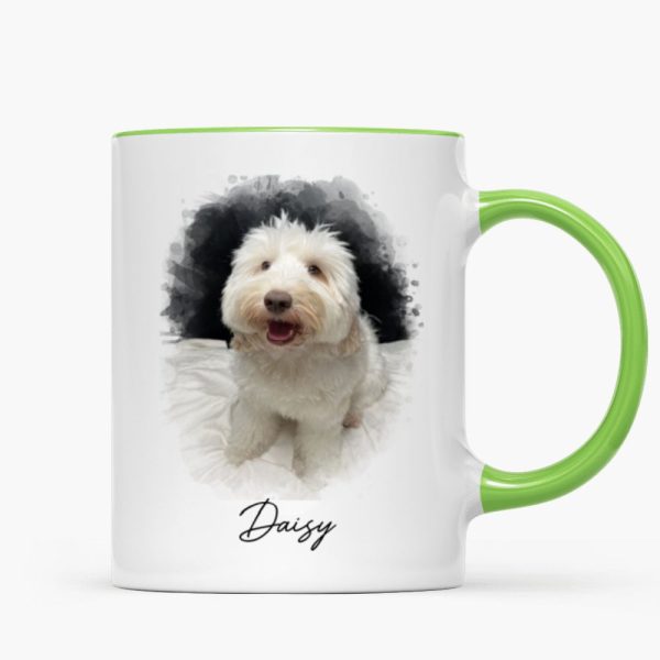 Watercolor Pet Portrait Using Photo Personalized Mug, Unique Gift For Pet Owners, Thoughtful Pet Memorial Gift Watercolor Pet Portrait Using Photo Personalized Mug, Unique Gift For Pet Owners, Thoughtful Pet Memorial Gift