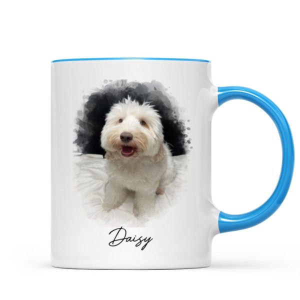 Watercolor Pet Portrait Using Photo Personalized Mug, Unique Gift For Pet Owners, Thoughtful Pet Memorial Gift Watercolor Pet Portrait Using Photo Personalized Mug, Unique Gift For Pet Owners, Thoughtful Pet Memorial Gift
