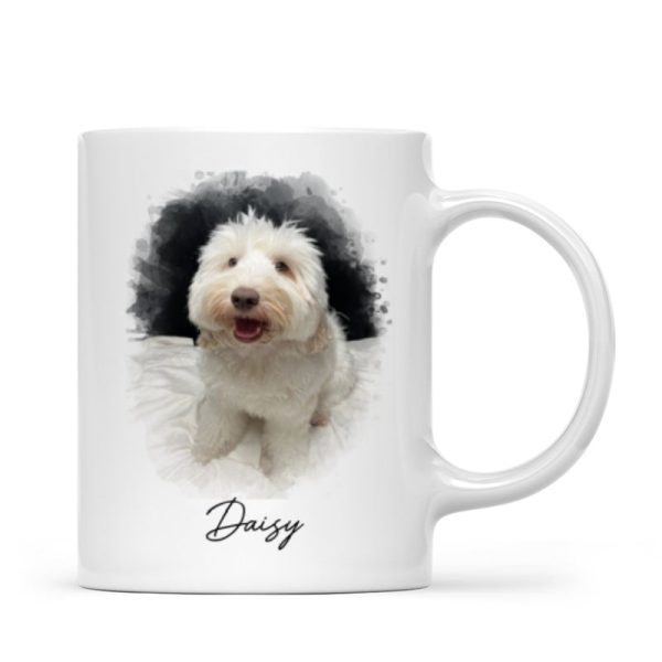 Watercolor Pet Portrait Using Photo Personalized Mug, Unique Gift For Pet Owners, Thoughtful Pet Memorial Gift Watercolor Pet Portrait Using Photo Personalized Mug, Unique Gift For Pet Owners, Thoughtful Pet Memorial Gift