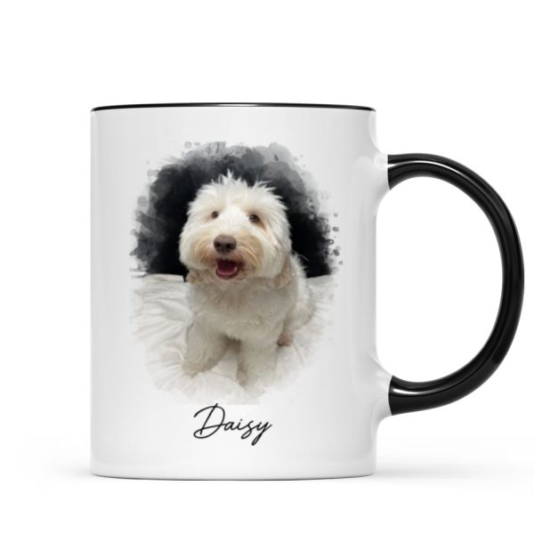 Watercolor Pet Portrait Using Photo Personalized Mug, Unique Gift For Pet Owners, Thoughtful Pet Memorial Gift Watercolor Pet Portrait Using Photo Personalized Mug, Unique Gift For Pet Owners, Thoughtful Pet Memorial Gift