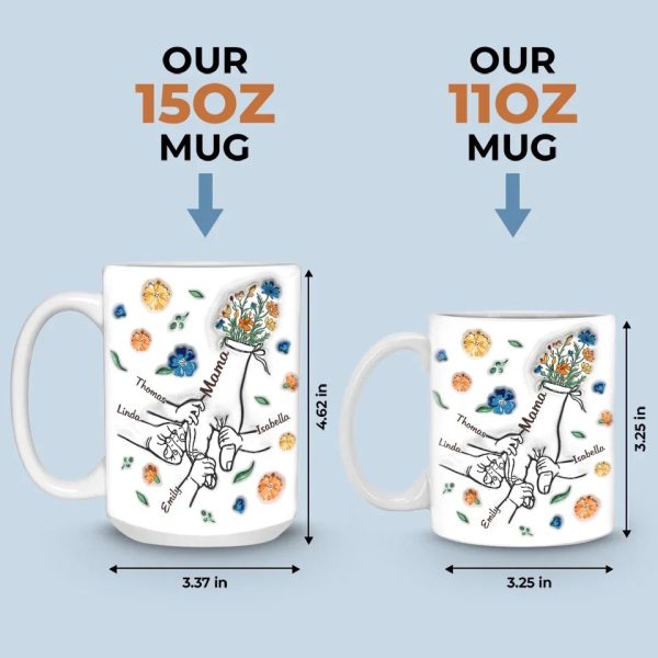 We Are Born Of Love - Family Personalized Custom 3D Inflated Effect Printed Mug - Gift For Mom, Grandma We Are Born Of Love - Family Personalized Custom 3D Inflated Effect Printed Mug - Gift For Mom, Grandma