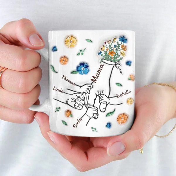 We Are Born Of Love - Family Personalized Custom 3D Inflated Effect Printed Mug - Gift For Mom, Grandma We Are Born Of Love - Family Personalized Custom 3D Inflated Effect Printed Mug - Gift For Mom, Grandma