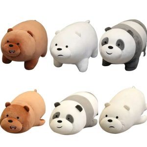 We Bare Bears Plush Toys Grizzly Panda Ice Bear Doll
