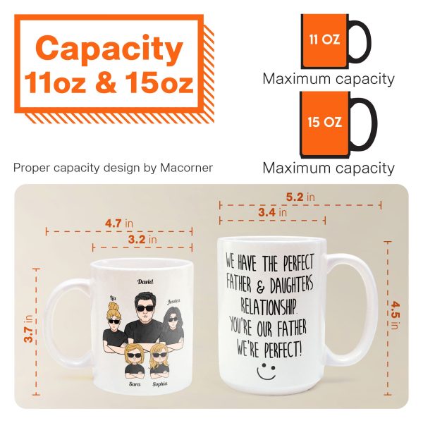 We Have The Perfect Father & Daughter Relationship - Personalized Mug - Father's Day, Birthday Gift For Father, Dad - From Daughters We Have The Perfect Father & Daughter Relationship - Personalized Mug - Father's Day, Birthday Gift For Father, Dad - From Daughters