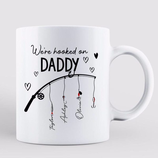 We Hooked The Best Dad Grandpa Caricature Fishing Personalized Mug We Hooked The Best Dad Grandpa Caricature Fishing Personalized Mug