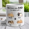 We Love You Dad A W-hole Lot - Gift For Dad, Personalized Mug We Love You Dad A W-hole Lot - Gift For Dad, Personalized Mug