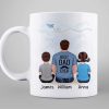We Love You Dad & Children Back View Personalized Mug We Love You Dad & Children Back View Personalized Mug