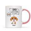 We Love You More Than All The Treats Watercolor Cute Dogs Gift For Dad Personalized Mug We Love You More Than All The Treats Watercolor Cute Dogs Gift For Dad Personalized Mug
