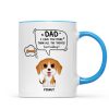 We Love You More Than All The Treats Watercolor Cute Dogs Gift For Dad Personalized Mug We Love You More Than All The Treats Watercolor Cute Dogs Gift For Dad Personalized Mug