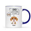 We Love You More Than All The Treats Watercolor Cute Dogs Gift For Dad Personalized Mug We Love You More Than All The Treats Watercolor Cute Dogs Gift For Dad Personalized Mug