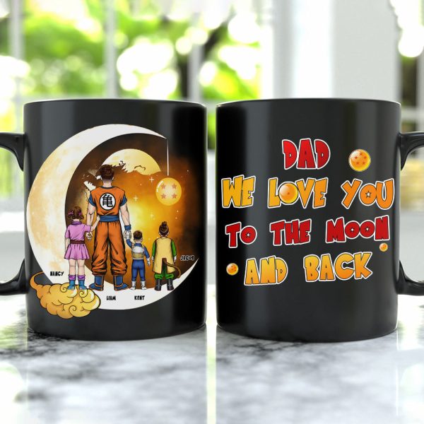 We Love You To The Moon And Back Personalized Dad Mug 04HTPU050124HH We Love You To The Moon And Back Personalized Dad Mug 04HTPU050124HH