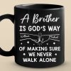 We Never Walk Alone - Family Personalized Custom Black Mug - Gift For Family Members We Never Walk Alone - Family Personalized Custom Black Mug - Gift For Family Members