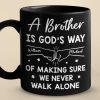 We Never Walk Alone - Family Personalized Custom Black Mug - Gift For Family Members We Never Walk Alone - Family Personalized Custom Black Mug - Gift For Family Members