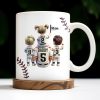 We Scored A Home Run When We Got You As Our Dad, Baseball Stitches And Uniforms - Personalized Custom Coffee Mug - DAD140_MG We Scored A Home Run When We Got You As Our Dad, Baseball Stitches And Uniforms - Personalized Custom Coffee Mug - DAD140_MG