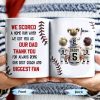 We Scored A Home Run When We Got You As Our Dad, Baseball Stitches And Uniforms - Personalized Custom Coffee Mug - DAD140_MG We Scored A Home Run When We Got You As Our Dad, Baseball Stitches And Uniforms - Personalized Custom Coffee Mug - DAD140_MG